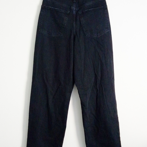 Wide Leg NWT Black High Rise Distressed Jeans - Picture 4 of 4